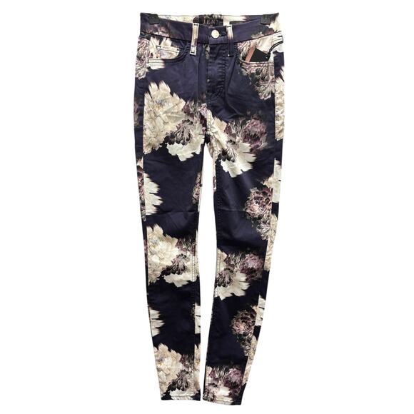NWT 7 For All Mankind Skinny Jeans Women’s Size 00 Floral Stretch Pants Jen7 - Picture 3 of 8